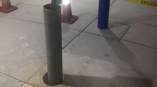 Bollards Installation — Commercial Paving