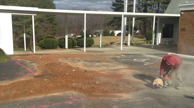 Plumbing Repair Under Asphalt — Asphalt Repair & Patching