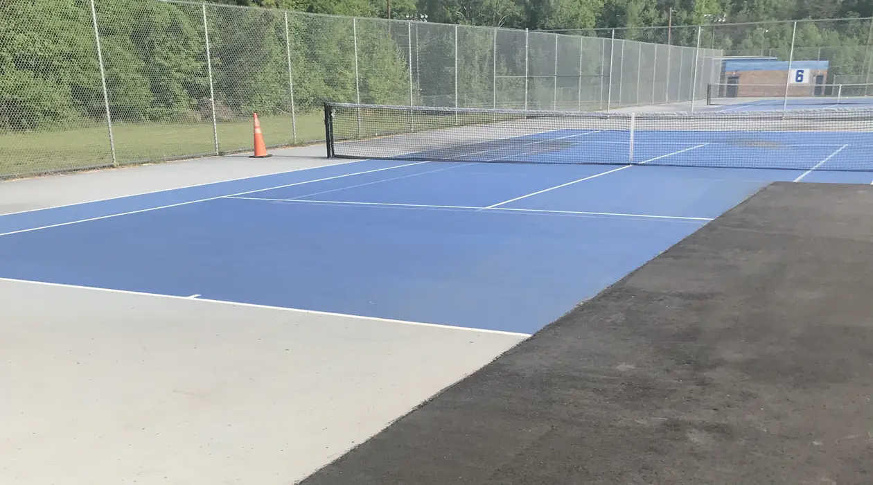Tennis Court Resurfacing — Western Rockingham Middle School